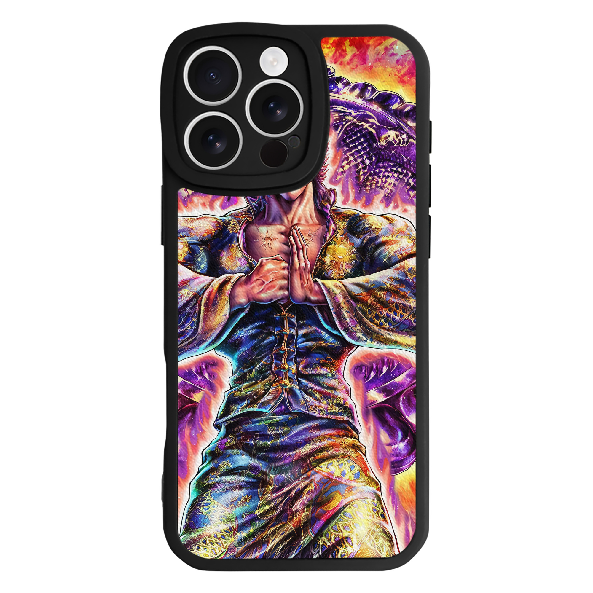 （画像用） 北斗の拳 Fist of the North Star 【iPhone 16シリーズ対応】シリコンスマホケース（レザー調） 材質：シリコン